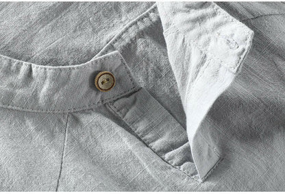 "Lightness" Linen shirt with short sleeves