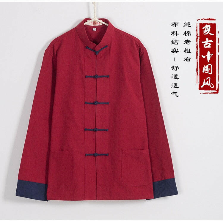 "Hanfu Tang" Tenue Traditionnelle Chinoise en Coton et Lin